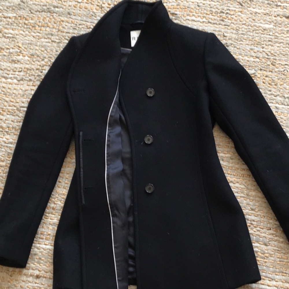 Reiss winter coat, black size Xs